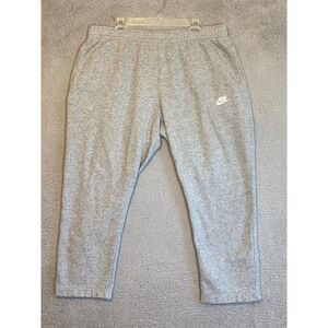 Nike XXL Gray Fleece Jogger Sweatpants Casual Comfy Athletic Lounge